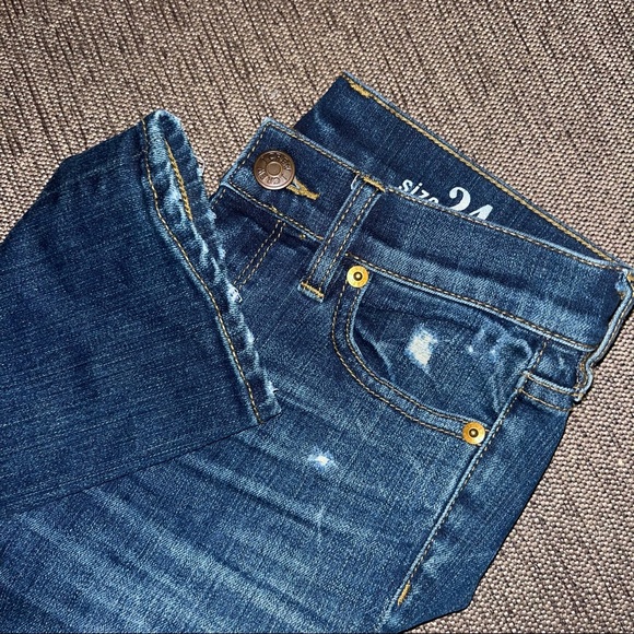 ⭐️ Host Pick! J. Crew NWOT reed skinny semi distressed mid-rise bootcut jeans - Picture 7 of 14